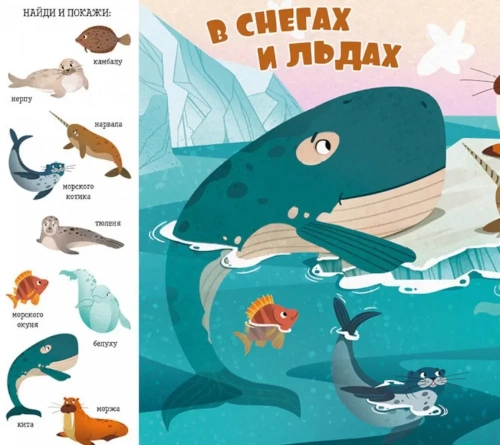 Книжки-картонки. Найди и покажи, малыш. Океаны и моря-PRIMESbooks2